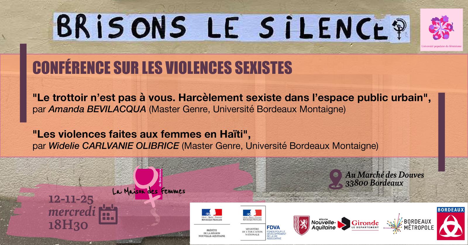 Brisons le silence